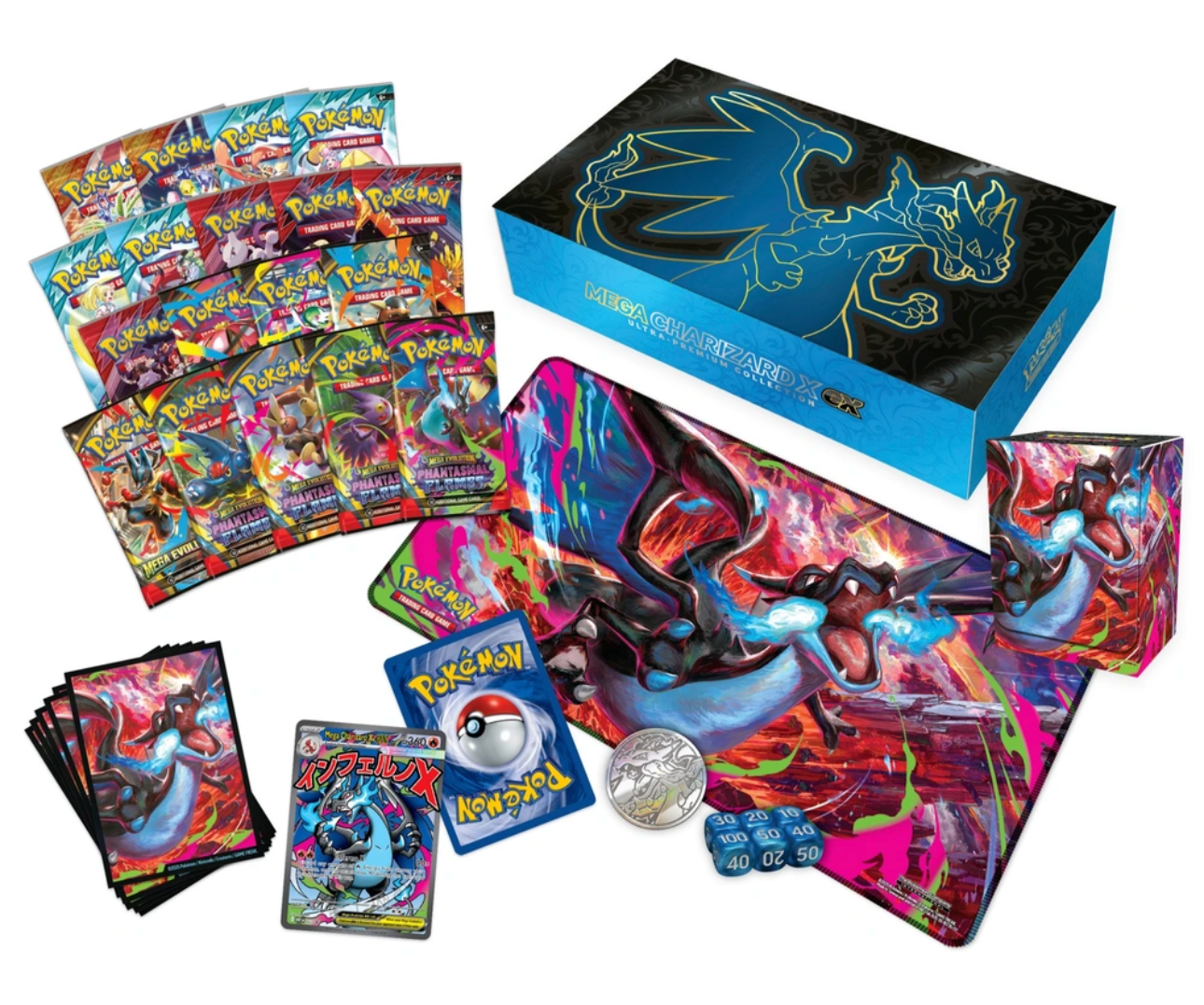 Pokémon Trading Card Game (TCG): Mega Charizard X ex Ultra-Premium Collection